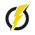 Power Energy Logo quick lightning Icon