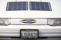 Electricity and solar powered car, CA