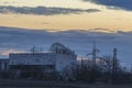 Old power transmission plant in Bulgaria