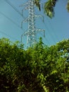 Electricity tower some where
