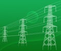 Electricity Towers High Voltage Transmission Lines Abstarct