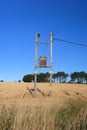 Electricity Transformer mounted on a Utility Pole Royalty Free Stock Photo