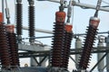 electricity transformer power station high voltage Royalty Free Stock Photo