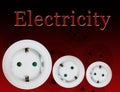 Electricity wall Outlet Royalty Free Stock Photo