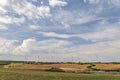 Electricity wind turbin at the field