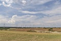 Electricity wind turbin at the field