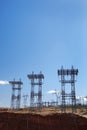 Electricty pylons USA Royalty Free Stock Photo