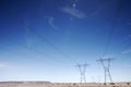Electricty pylons USA Royalty Free Stock Photo