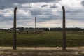 Electrified fence of the Auschwitz concentration camp near Krakow, Poland