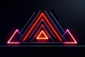 Electrifying Geometric neon. Generate Ai