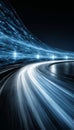 Electrifying Speedways and Digital Highways Seamless Connectivity and Fast Data Transfers Royalty Free Stock Photo