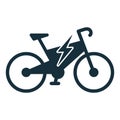 Electro bicycle bike e-bike icon
