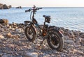 Electro bike on nature By the sea