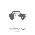 electro car icon. Trendy electro car logo concept on white background from General collection Royalty Free Stock Photo