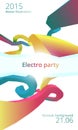 Electro dance party flyer