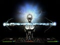 Electro Robot DJ Royalty Free Stock Photo