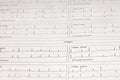 Electrocardiogram as background