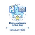 Electrocardiogram concept icon