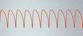 Electrocardiogram displaying ventricular tachycardia, 3D illustration