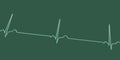 Electrocardiogram ECG displaying sinus bradycardia, 3D illustration