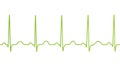 Electrocardiogram ECG displaying sinus tachycardia, 3D illustration