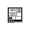 electrocardiogram, health, cardiogram, medical icon. Element of medical instruments icon. Premium quality graphic design icon.