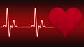 Electrocardiogram heartbeat pulse heart background