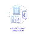 Electrochemical storage concept icon