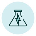 Electrochemistry science, icon Royalty Free Stock Photo