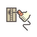 Electrode welding icon Royalty Free Stock Photo