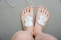 Electrodes Electric Massage In Physiotherapy Room. Modern massager Royalty Free Stock Photo