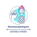 Electroencephalogram concept icon