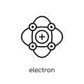 Electron icon from Science collection. Royalty Free Stock Photo
