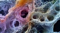 An electron microscope image of a mature worm egg revealing the complex internal structure of the developing worm. This