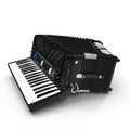Electronic accordion isolated on white background Royalty Free Stock Photo