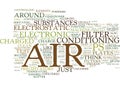 Electronic Air Filters An Overview Word Cloud Concept