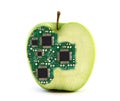 Electronic apple Royalty Free Stock Photo