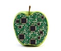 Electronic apple Royalty Free Stock Photo