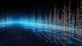 electronic binary streamlines composition Royalty Free Stock Photo