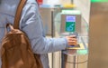 Electronic Boarding pass and passport control in the airport