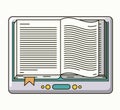 Electronic book icon Royalty Free Stock Photo