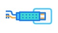 Electronic Cable Connector Port Icon, vector design Generative AI Royalty Free Stock Photo