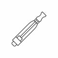 Electronic cigarette atomizer icon, outline style Royalty Free Stock Photo