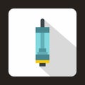 Electronic cigarette cartridge icon, flat style Royalty Free Stock Photo