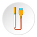 Electronic cigarette charging icon, cartoon style Royalty Free Stock Photo