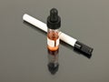 Electronic Cigarette with e-juice Royalty Free Stock Photo