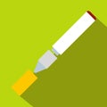 Electronic cigarette icon, flat style