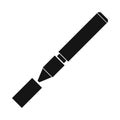 Electronic cigarette icon, simple style