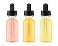 Electronic cigarette liquid bottles mockup Royalty Free Stock Photo