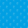 Electronic cigarette pattern vector seamless blue Royalty Free Stock Photo